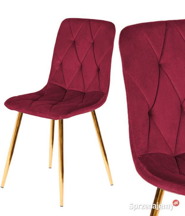 Krzesło tapicerowane welurowe salon kuchnia 40cm Białystok