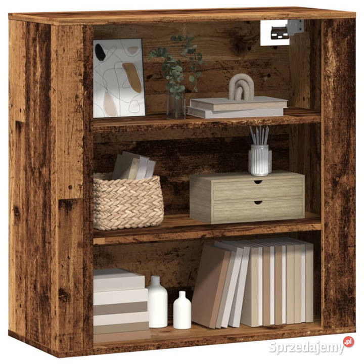 Szafka ścienna stare drewno 80x33x80 WM857087 mazowieckie Warszawa