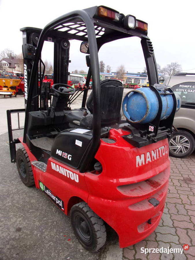 Wózek Widłowy MI15G Manitou 15T LPG w RadMasz Opoczno