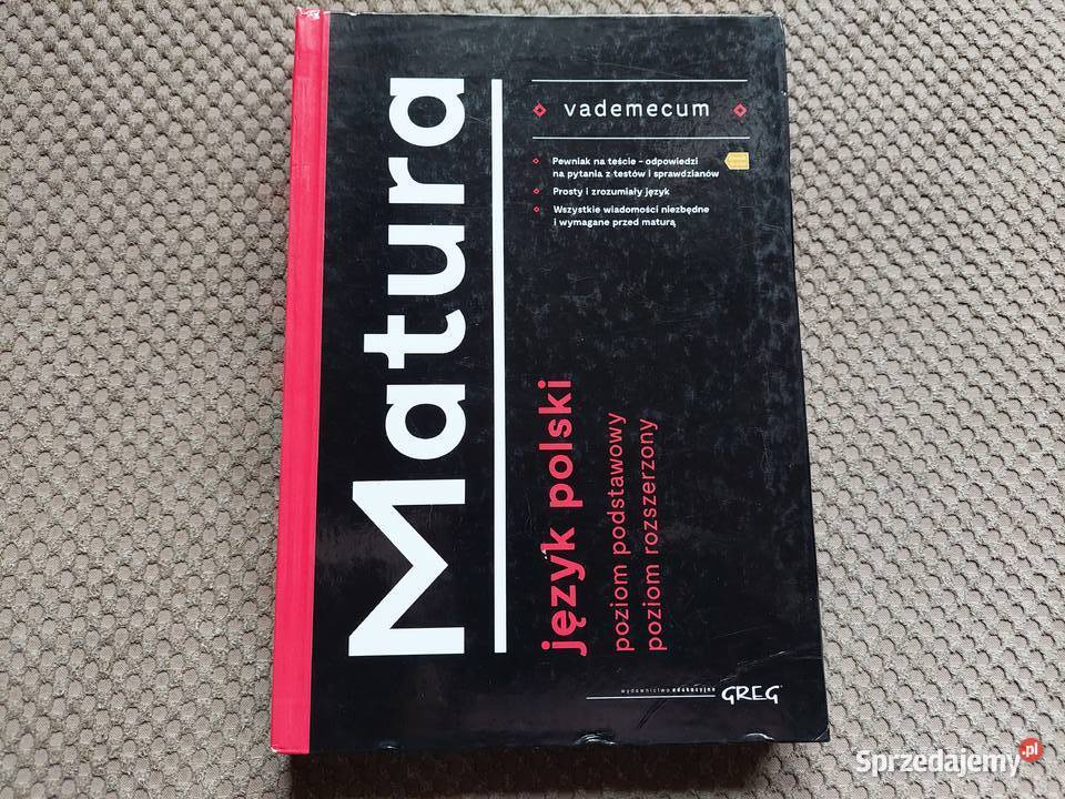 MATURA język polski vademecum małopolskie Kraków sprzedam