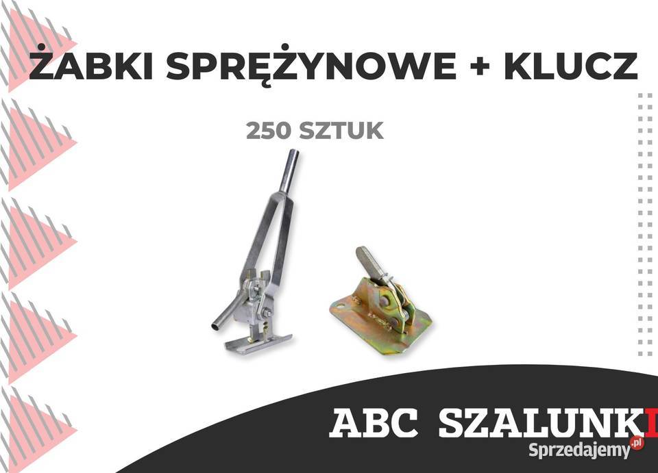 ZESTAW klucz 250 sztuk żabek sprężynowych Kraków