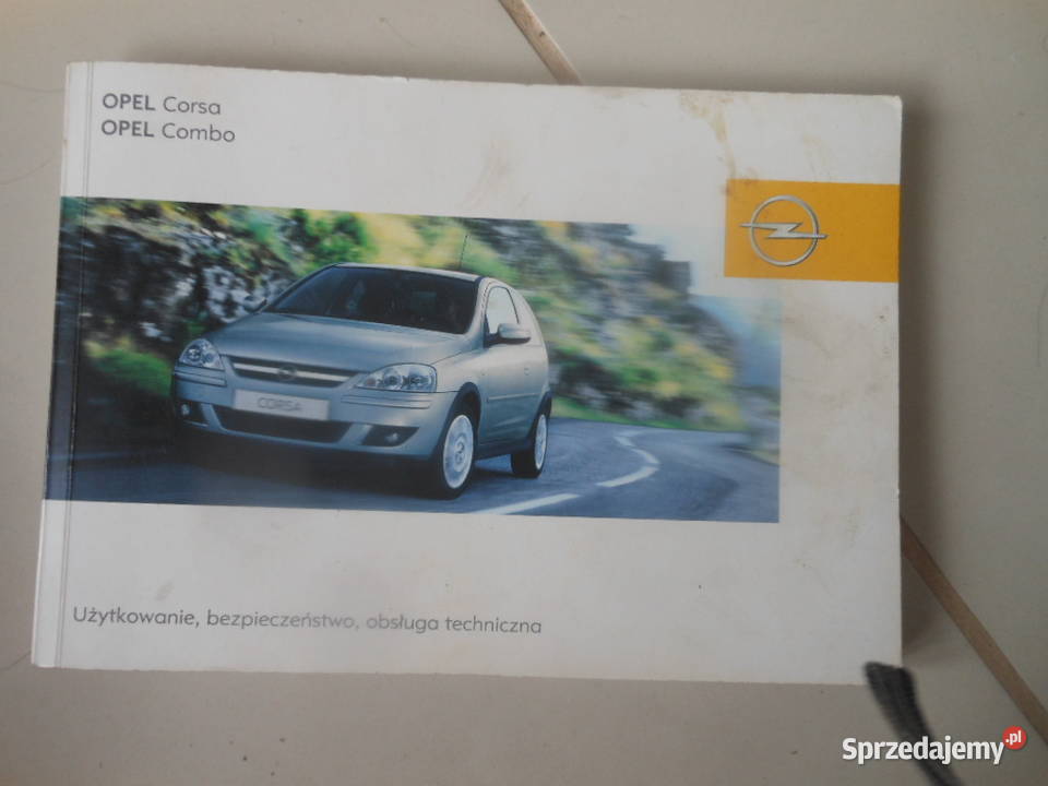 ksiazka obslugi opel corsa c combo z 2005r Pozostałe kujawsko-pomorskie Bydgoszcz