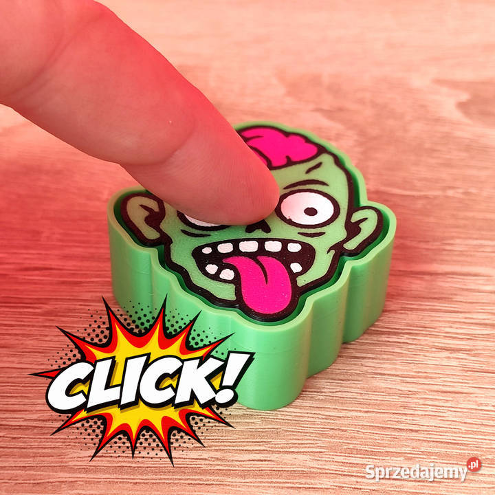 Klikacz Halloween Kliker Zombie mózg Fidget Tuchola sprzedam