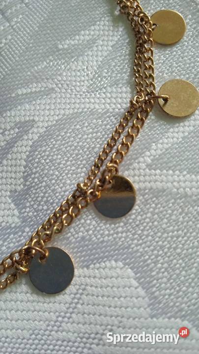 FINEZYJNA NOWA POZŁACANA BRANSOLETKA pozłacane Piła