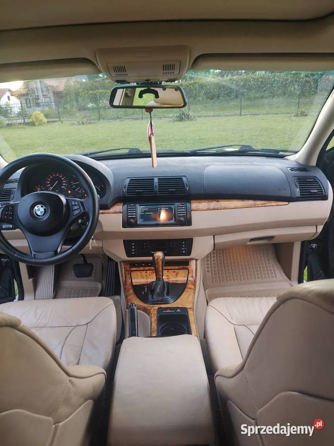 BMW X5 E53 bezwypadkowy 30 218 4x4 odtwarzacz DVD Kościerzyna sprzedam