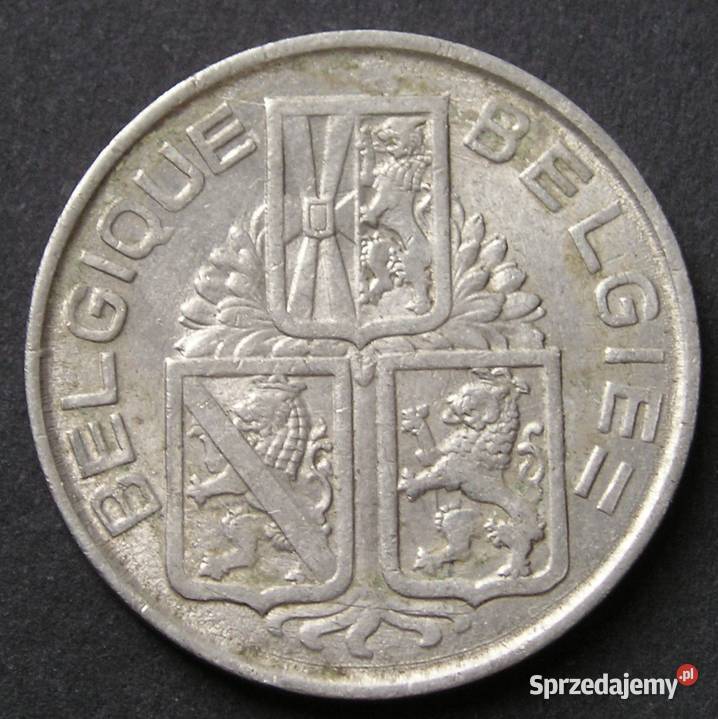 Belgia 1 frank 1939 Lew stan 2 łódzkie Łódź