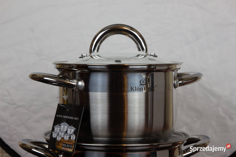 Duży zestaw garnków z czajnikiem Zagnańsk