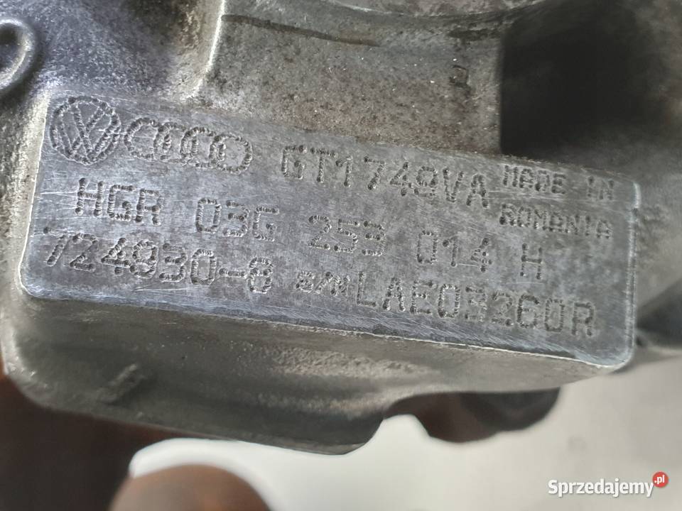 TURBOSPRĘŻARKA Audi A3 II 8P VW Passat B6 19 TDI osobowe Chełm sprzedam