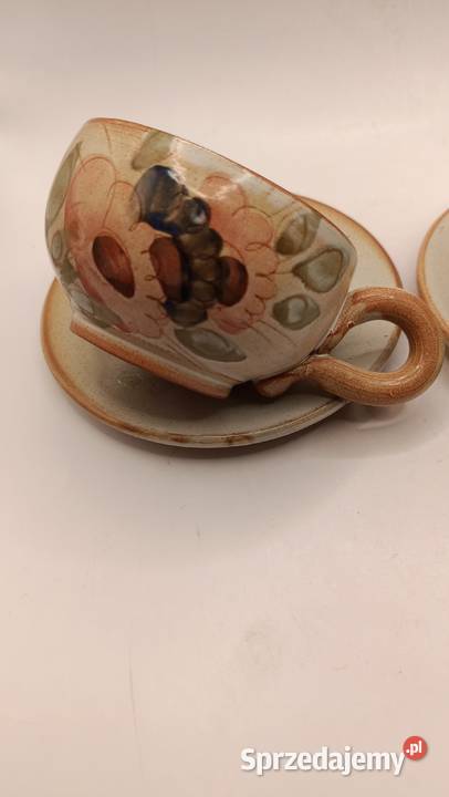 Filiżanka ze spodkiem dwa razy rustykalny styl lubelskie Zamość