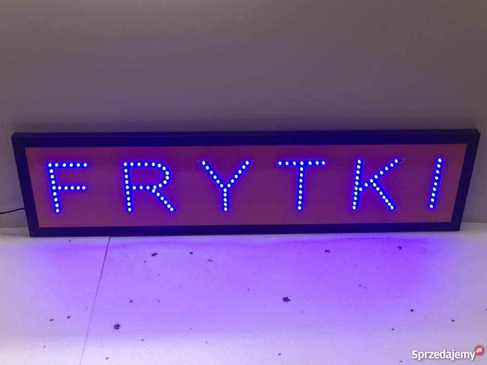 SZYLD DIODOWY Reklama LED FRYTKI 100x25 Warszawa