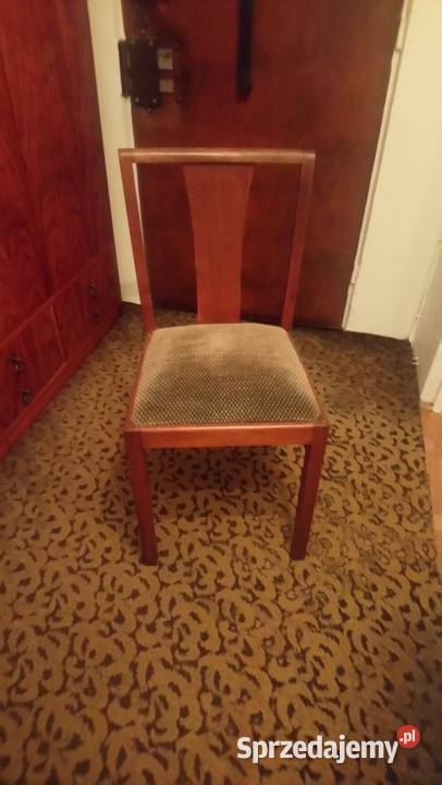 krzesła art deco w kolorze orzecha 2 sztuki Meble sprzedam