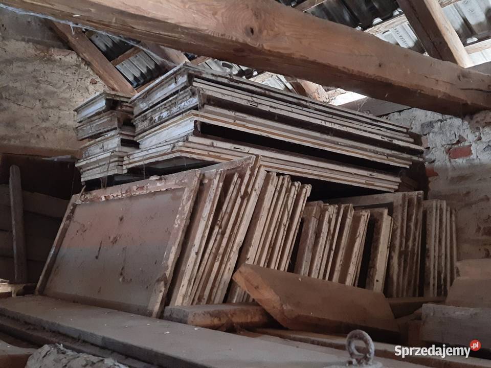 Okna z demontażu drewniane ramy szklarnia Gorzów Śląski