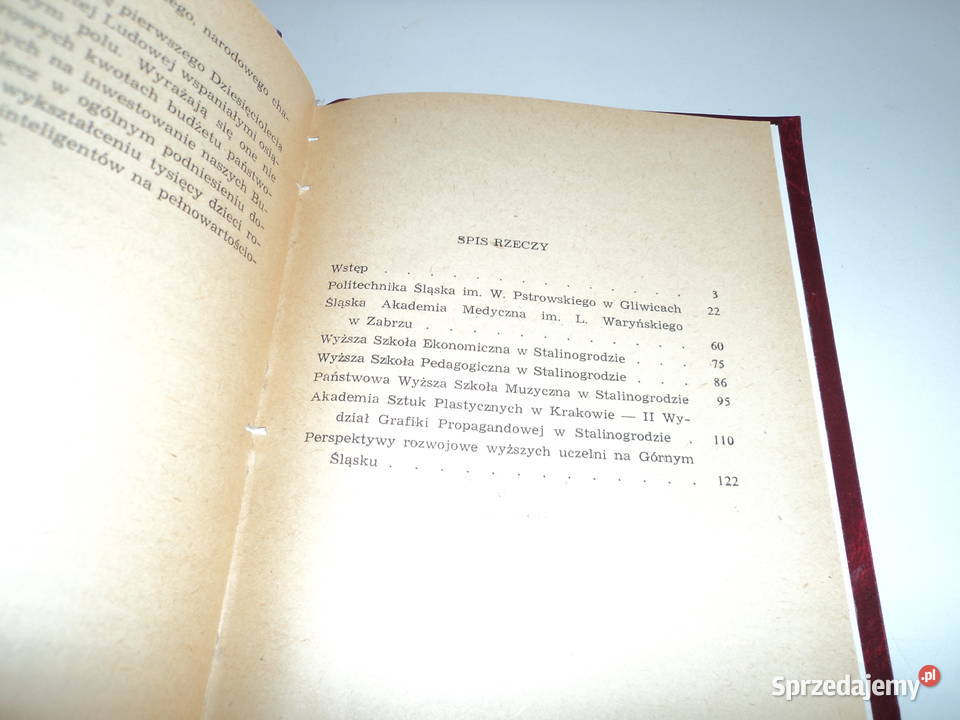 Szkolnictwo Wyższe Górnego Śląska S Bauman 1955r małopolskie Nowy Sącz