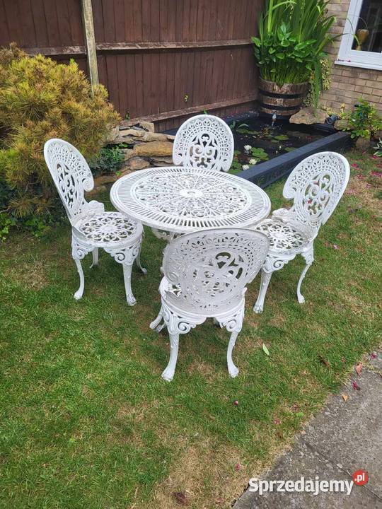 Komplet aluminiowych mebli ogrodowych francuski sprzedam