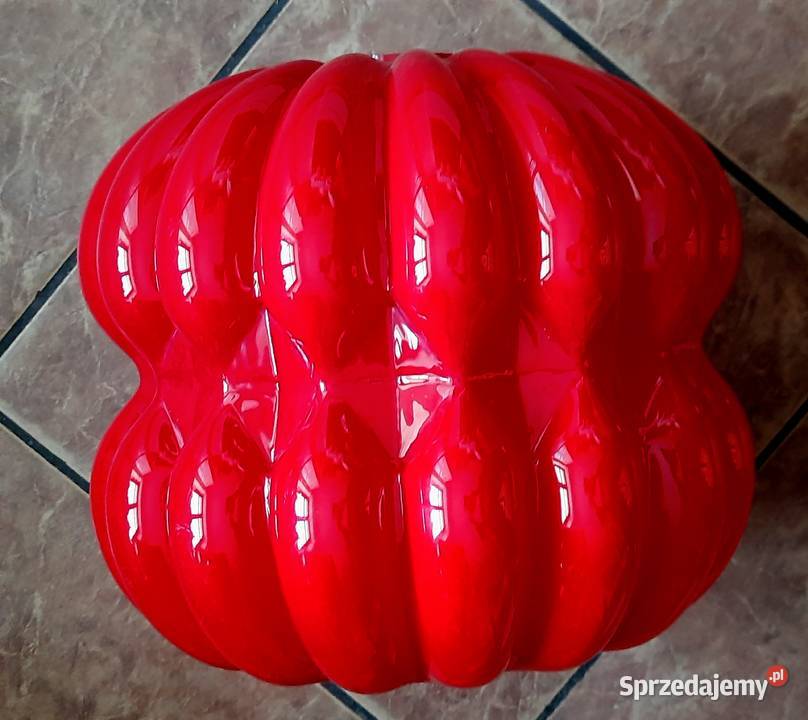 Klosz z lat 60tych dynia czerwone dwuwarstwowe Morąg