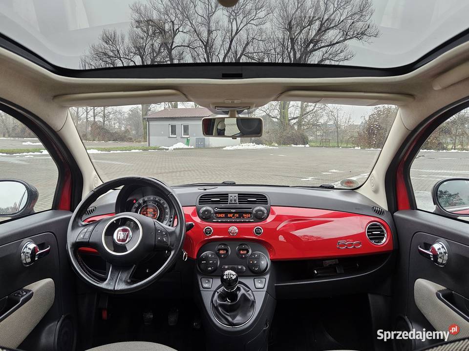 Fiat 500 14 benzyna 100 serwosowany panoramadach Fiat