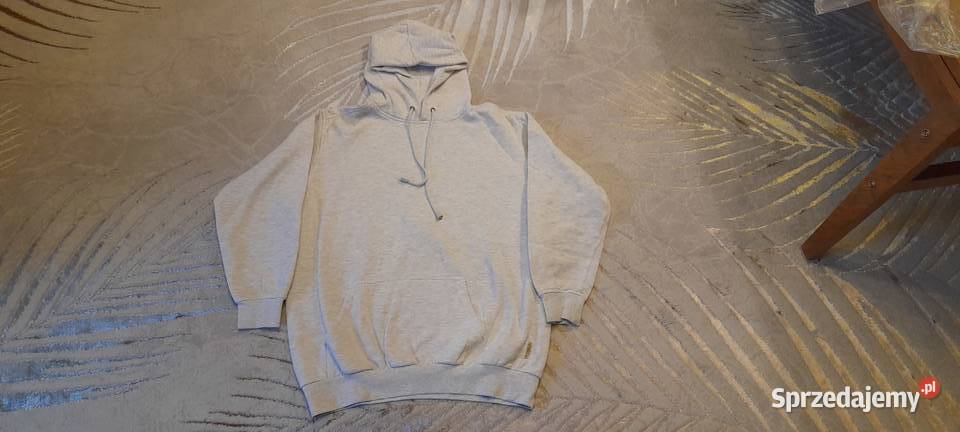 Bluza bawełniana z kapturem szara Rozmiar L Warszawa