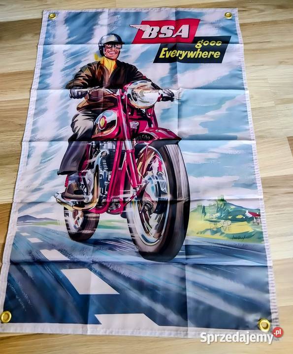 Baner 90x60 mocny materiał BSA kawasakibenelli Gniezno