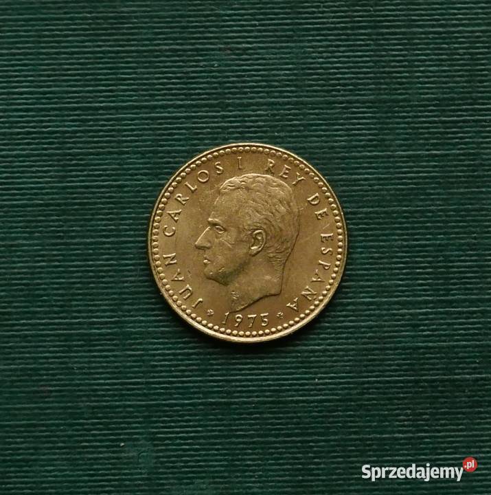 Hiszpania 1 peseta 1975r 79 w gwiazdce Gliwice