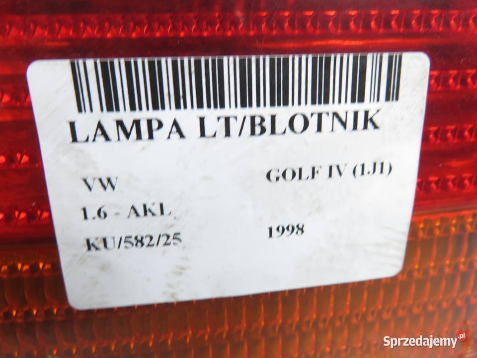 LAMPA LEWA TYLNA VW GOLF IV