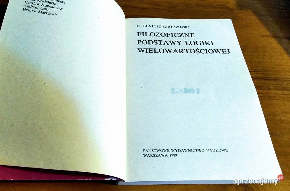 Filozoficzne podstawy logiki wielowartościowej pomorskie Gdańsk