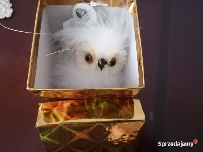 Najlepszy prezent Sowa Śnieżna puszyste ozdoby Lublin