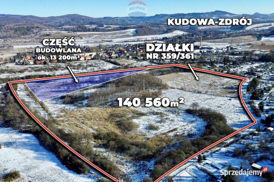 Wyjątkowy teren inwestycyjny 140560 m Grunty i działki Kudowa-Zdrój