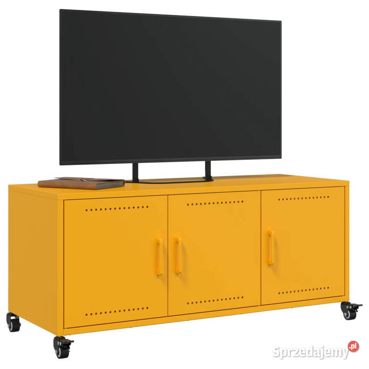 Szafka RTV musztardowa 1005x39x435 stal WM846647 Warszawa
