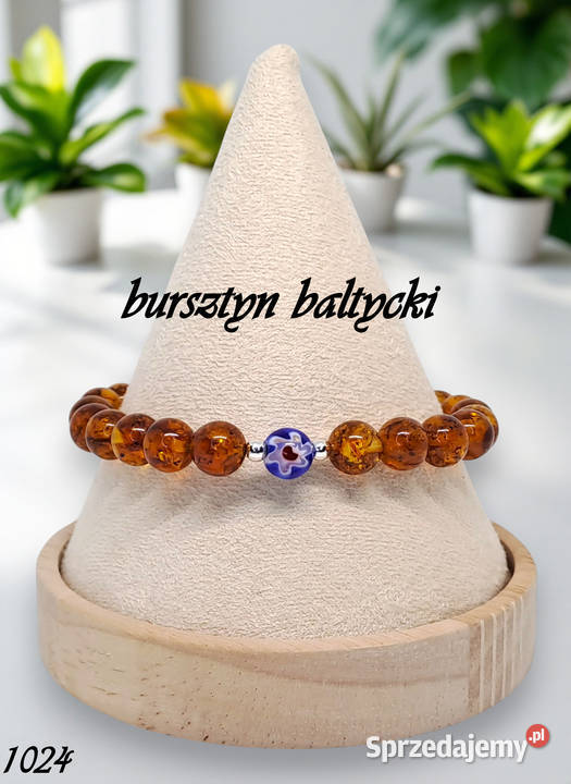 Bransoletka z bursztynu bursztyn bałtycki kulka Bransoletki Warszawa
