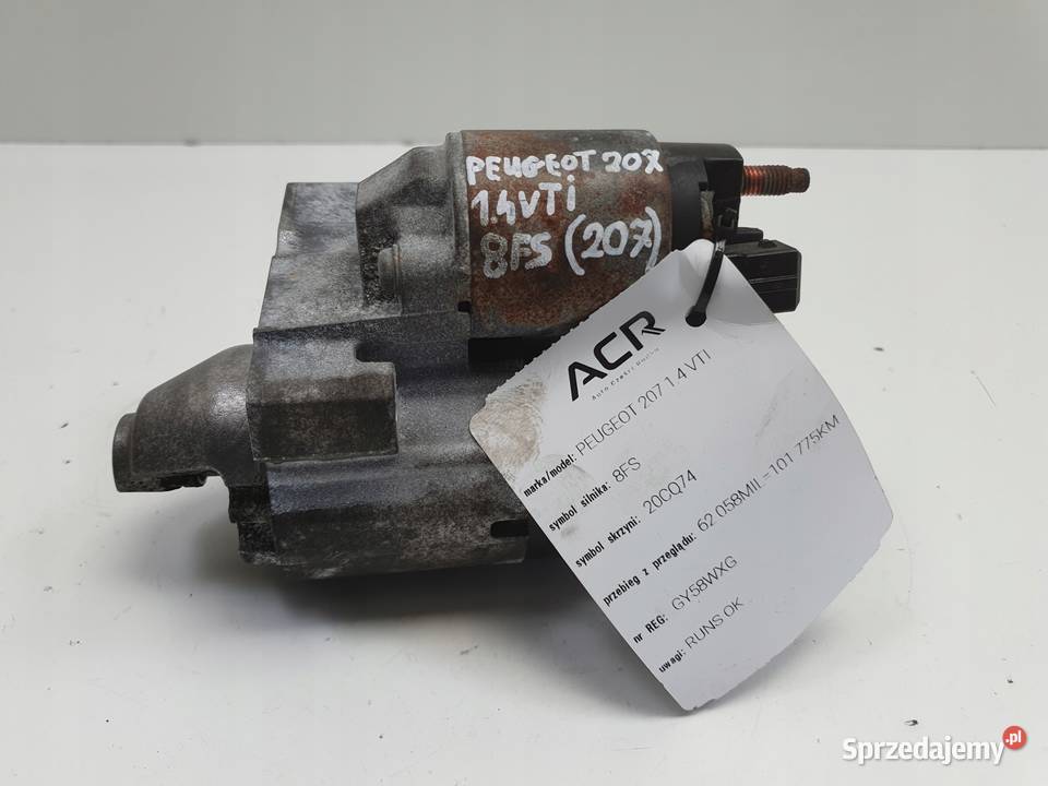 Peugeot 207 14 16V VTi ROZRUSZNIK V75500178004 lubelskie Janów