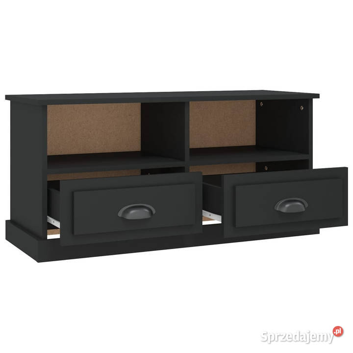 Szafka pod TV czarna 93x355x45 materiał RTV Dom i Ogród Warszawa