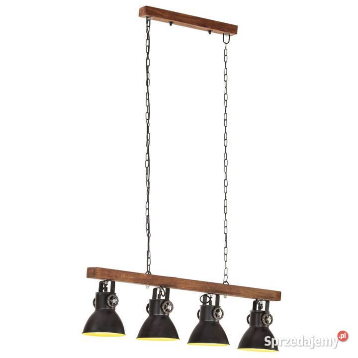 vidaXL Industrialna lampa sufitowa czarna E27 Warszawa