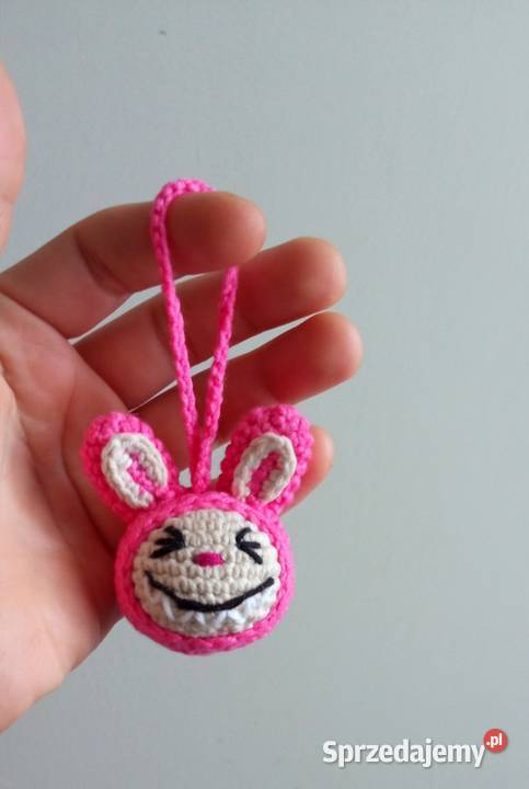 Labubu na szydełku brelok zawieszka łódzkie Łask sprzedam