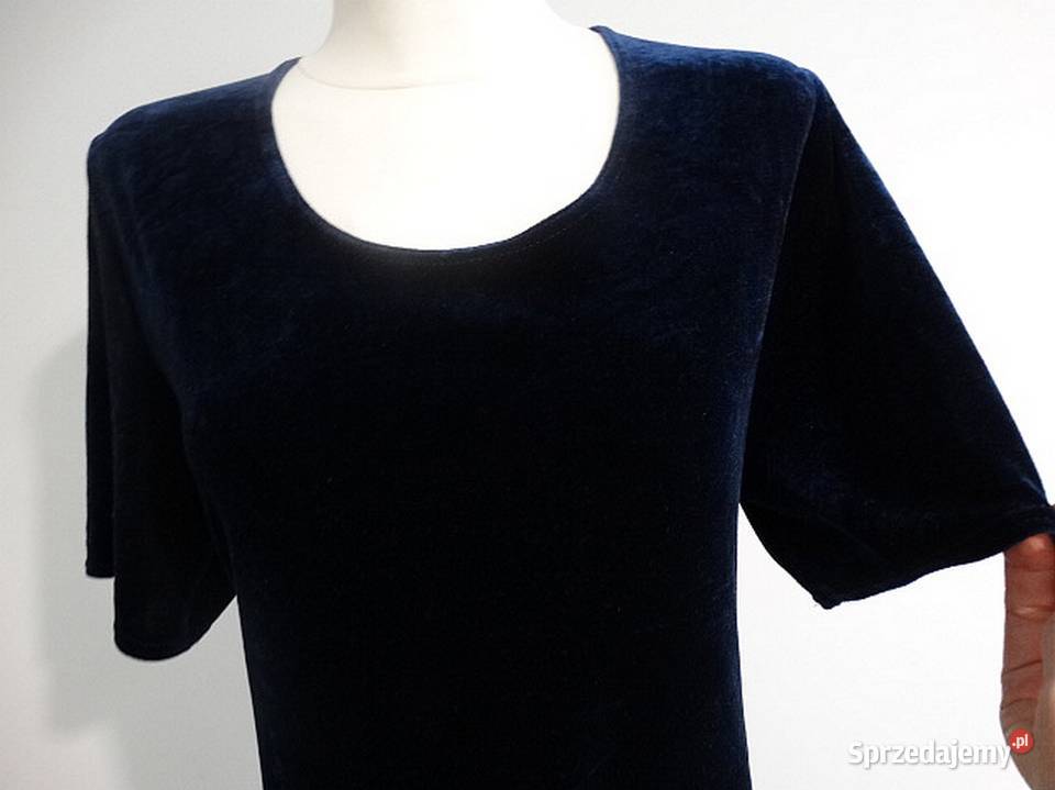 Sukienka Długa Aksamitna Balowa Wieczorowa Rozmiar 44(XXL) Łomża