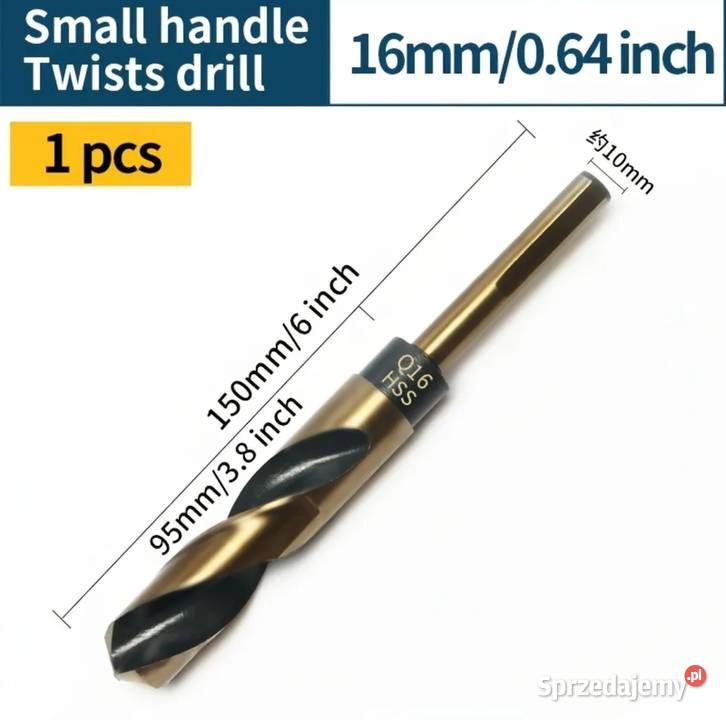 Wiertło spiralne do metalu 16 mm Hs nowe Inczew