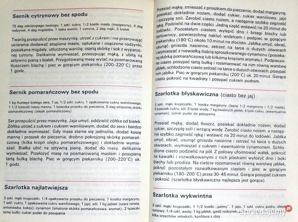 Desery Wanda Piotrowiakowa Chełm sprzedam