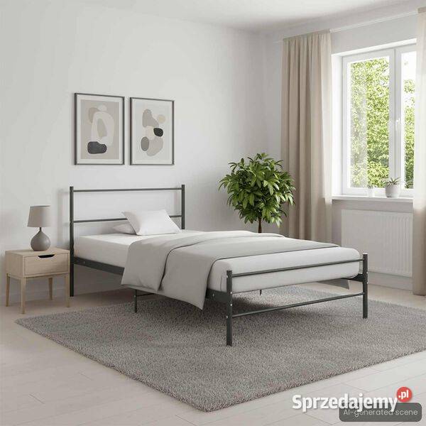 vidaXL Rama łóżka szara metalowaSKU2864930 mazowieckie
