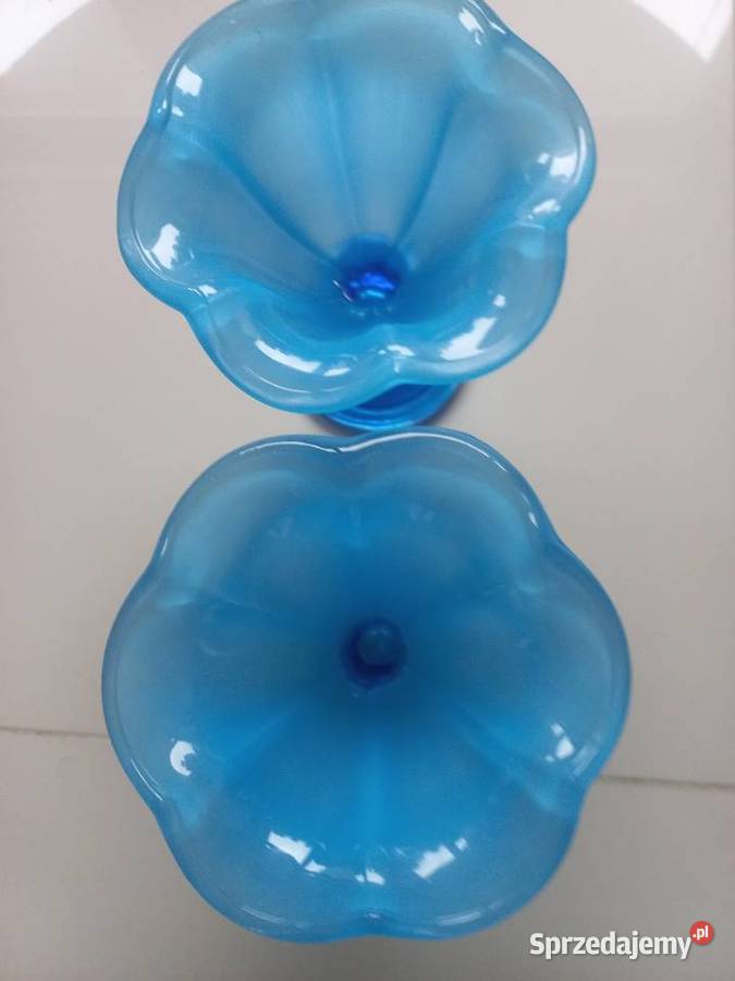 Pucharki szklane na lody w kolorze turkusowym Toruń