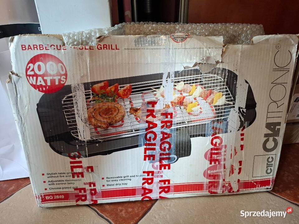 Grill elektryczny Clatronic 2000W używany sprzedam