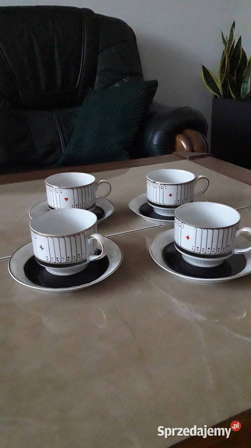 Ćmielów komplet zestaw brydżowykarciany Janów Lubelski