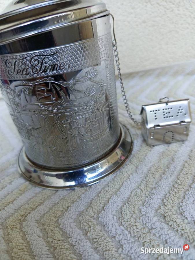 Mały orientalny blaszany pojemnik na herbatę Radioodtwarzacze mazowieckie Warszawa
