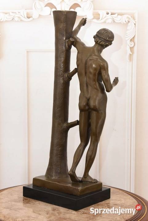 Apollo z Jaszczurką Figura Rzeźba z Brązu małopolskie Kraków