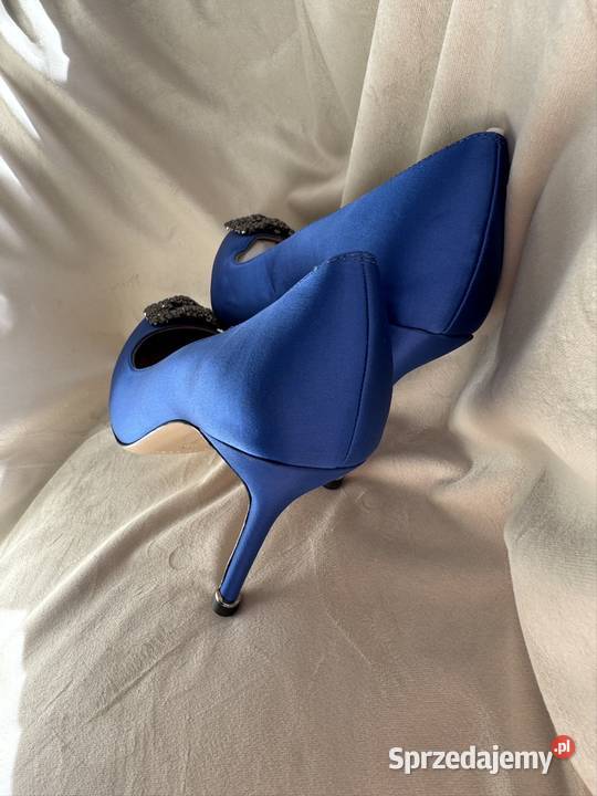 Manolo Blahnik Szpilki rozmar 40 Satyna Kolor Warszawa