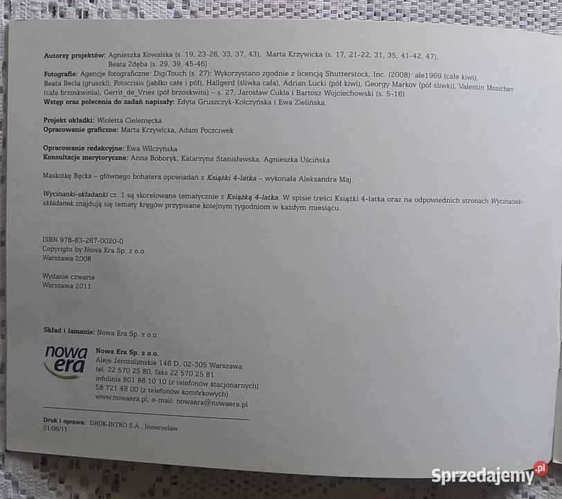 Entliczek pentliczek wycinankiskładanki cz2 Rok wydania 2011 Małkinia Górna sprzedam