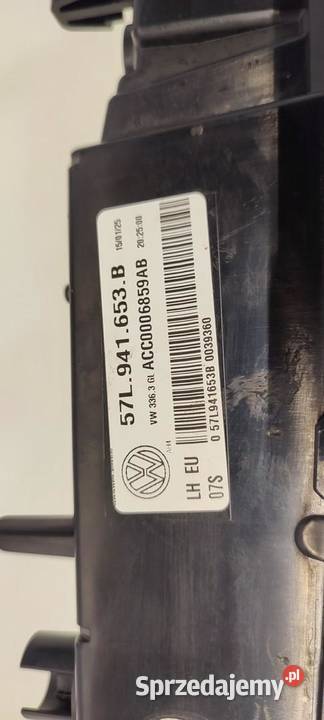 VW TAYRON HALOGEN LED ATTRAPY GRILLA LEWY