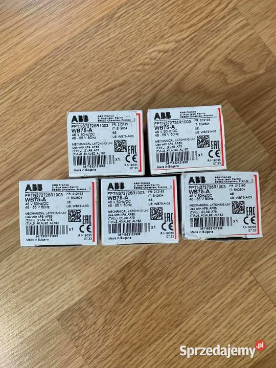 ABB WB75A 48V 50Hz 4855V 60Hz 48V DC x5 mazowieckie