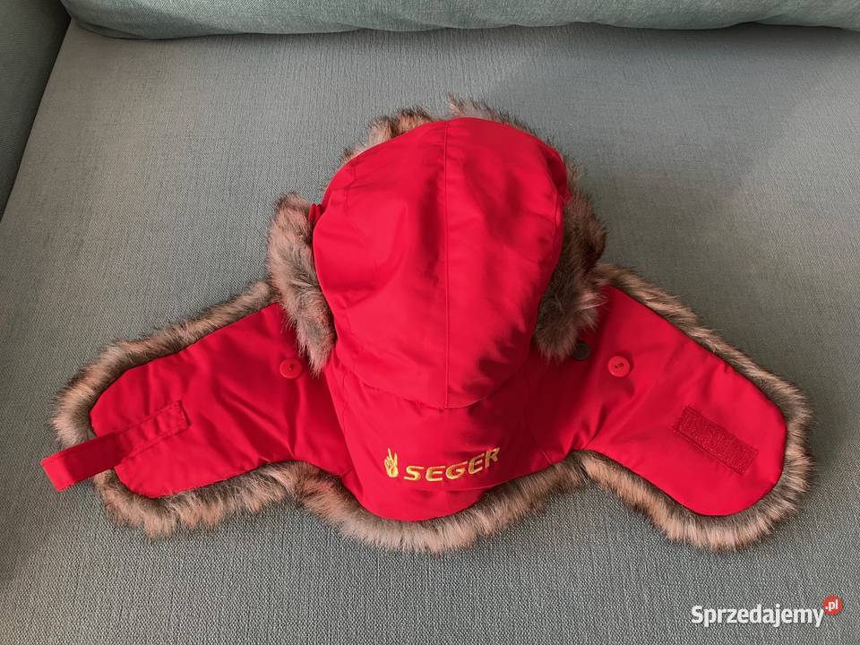 Nowa ciepła damska czerwona czapka uszatka Seger Dla kobiet Nisko