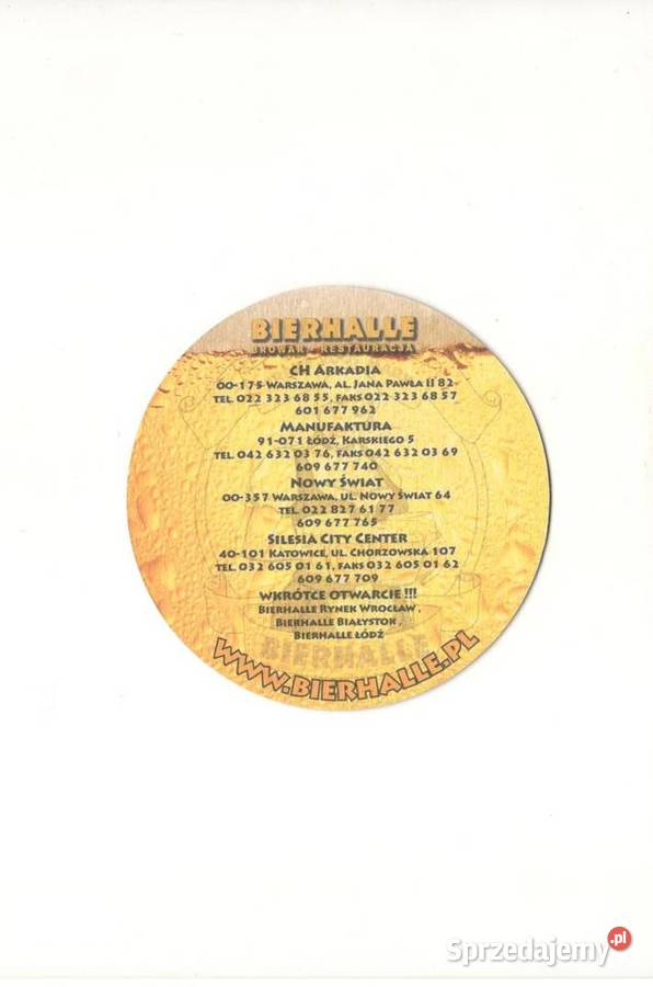 Bierhalle podstawka pod piwo 3