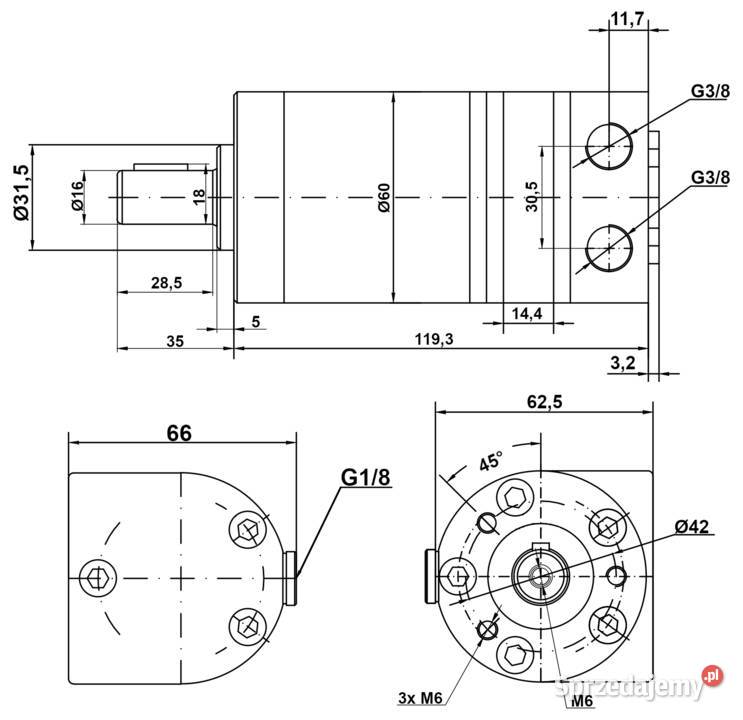 SILNIK Hydrauliczny BMM SMM MMS OMM DMM 203 Solec Kujawski