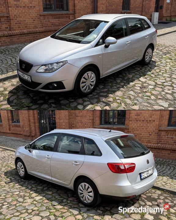 Seat Ibiza IV 2010r 14 MPI Benzyna Klimatyzacja immobilizer łódzkie Łódź